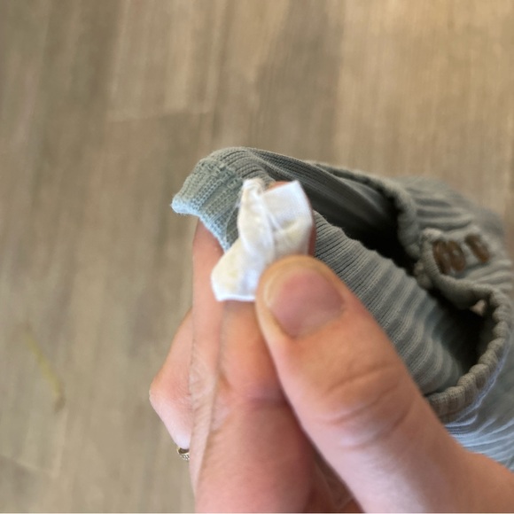 Jamie Kay Ribbed Short Sleeve Tee in Sage - Picture 2 of 2